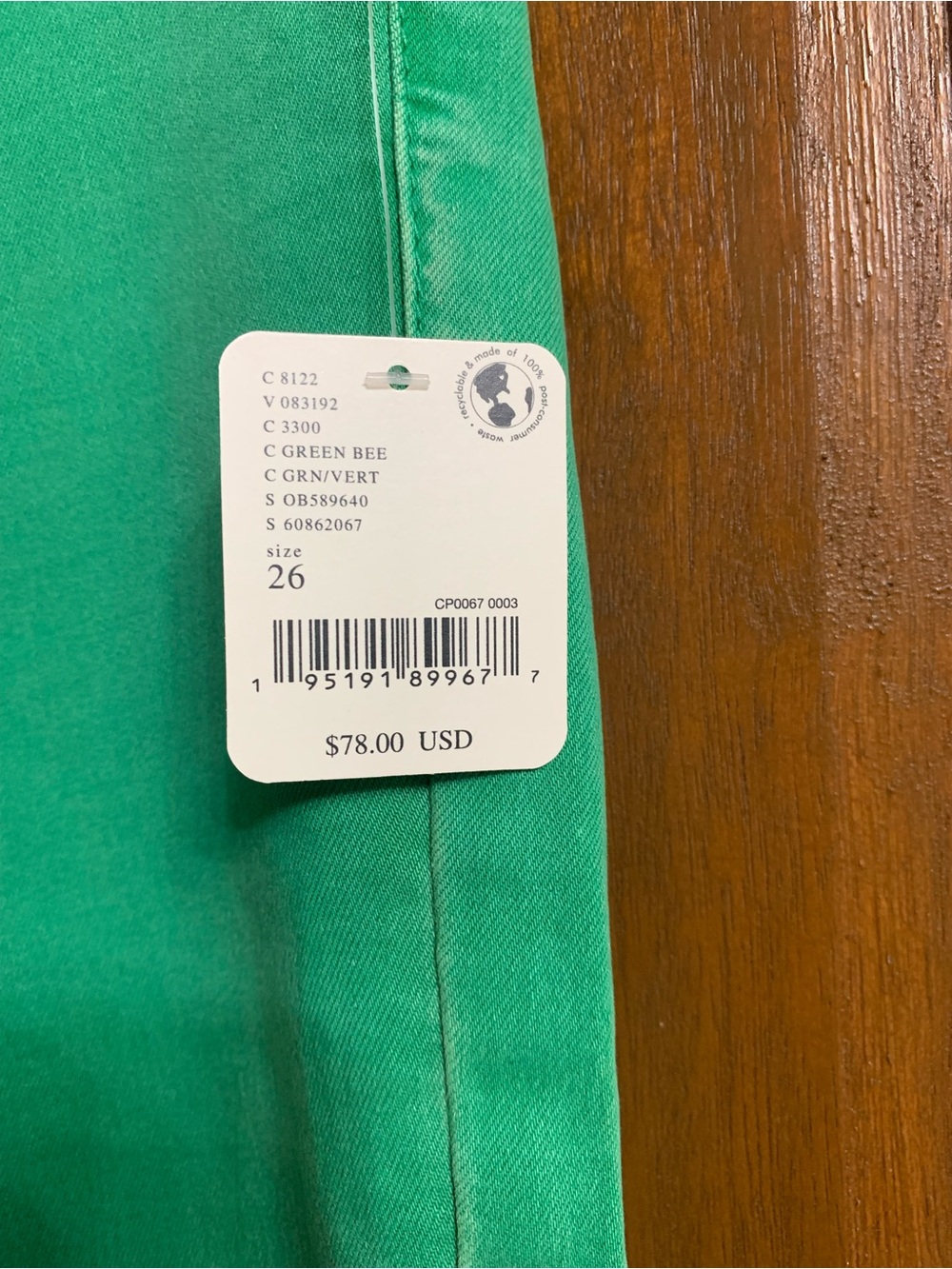 We The Free Bright Green High-Rise Pants